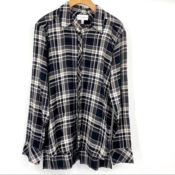 Michael Stars for Stitch Fix plaid button front S - Picture 1 of 6